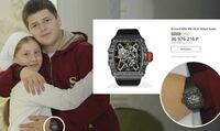 14-летний сын главы Чечни Рамзана Кадырова носит часы за 37 млн рублей