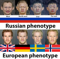 Russian phenotype vs European phenotype
